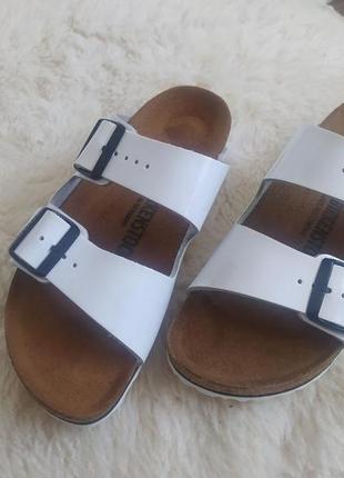 Сланці birkenstock arizona, натуральна лакова шкіра, 37. oригінал