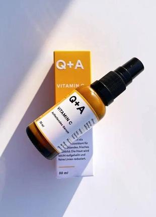 Осветляющая сыворотка для лица с витамином c q+a -- vitamin c - brightening serum - 30ml