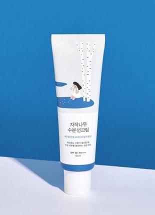 Солнцезащитный крем с березовым соком spf round lab birch juice moisturizing sunscreen