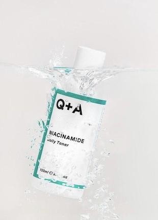 Успокаивающий антибактериальный тоник с ниацинамидом - q+a -niacinamide - daily toner - 100ml