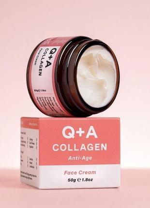 Разглаживающий и укрепляющий крем для лица с коллагеном -q+a  collagen - face cream - 50ml