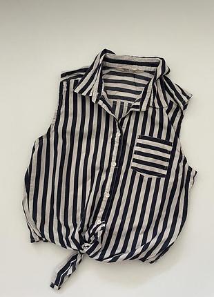 Блуза в смужку h&m