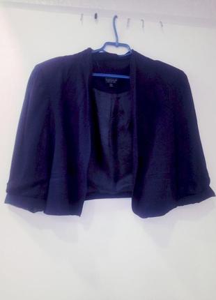 Пиджак укороченный  прямого силуэтатна лкто осень разм 12-162 фото