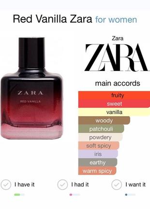 Невероятный парфюм zara red vanilla 10ml упакованный4 фото