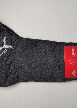Шкарпетки спортивні середні сірий темний 36-40