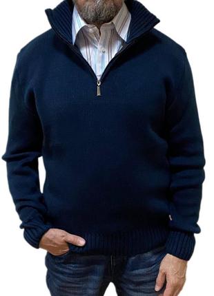 Зимний деловой мужской свитер8 фото