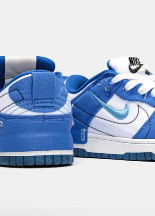 Nike dunk low disrupt 2 white royal3 фото