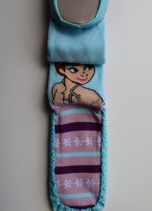 Тапочки носки slipper sock disney frozen эльза 27 28 29 30 домашние тапочки2 фото