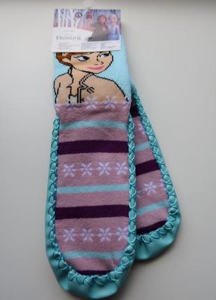 Тапочки шкарпетки slipper sock disney frozen ельза 27 28 29 30 домашні капці