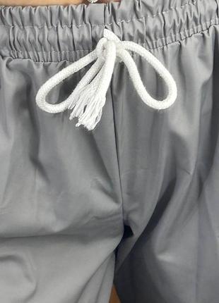 Карго брюки серые2 фото