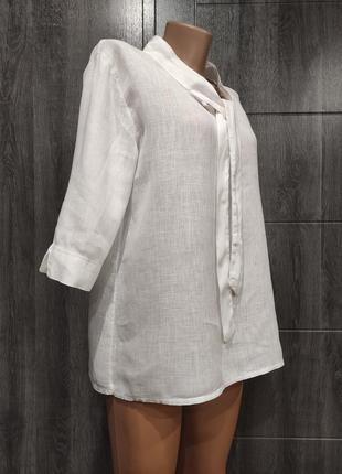 Льняна блузка, льон, з льону пог-52 см3 фото