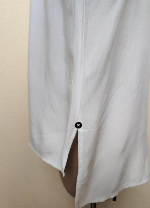 Белая рубашка прямого крояв стиле оверсайз pennyblack max mara /5237/6 фото