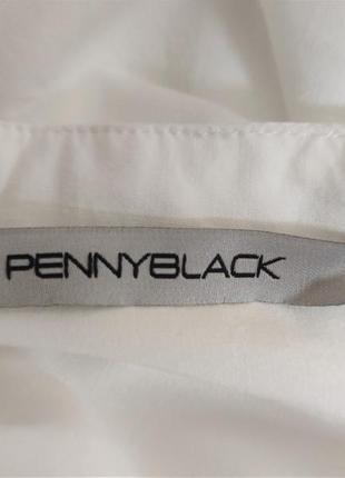 Белая рубашка прямого крояв стиле оверсайз pennyblack max mara /5237/5 фото