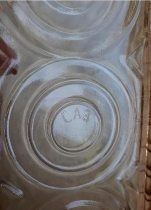 Артемовский стекольный! 🍁 винтаж ваза подставка на туалетный столик карамельное коньячное стекло саз ссср советское клеймо толстостенная7 фото