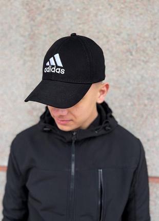 Кепка бейсболка якісна з вишитим логотипом в стилі adidas адідас