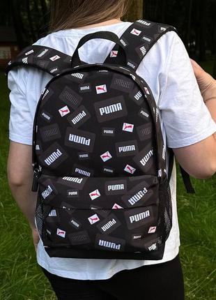 Черный рюкзак puma4 фото