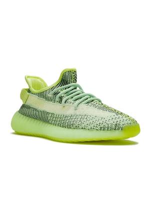 Зеленые мужские текстильные кроссы adidas yeezy boost 3504 фото