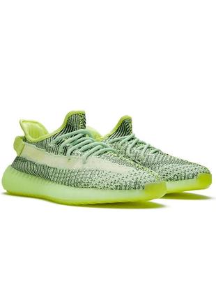 Зеленые мужские текстильные кроссы adidas yeezy boost 3502 фото