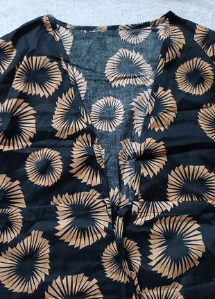 Натуральная коттоновая туника платья на море пляж накидка2 фото