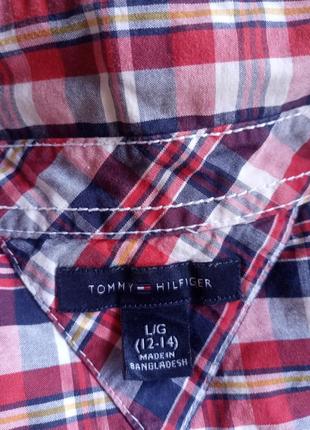 Рубашка фирменная для подростка оригинал tommy hilfiger l/g 12-148 фото