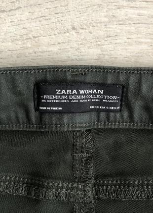 Zara джинсы брюки имитация кожи 38 скин7 фото