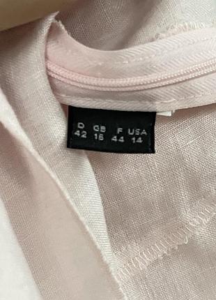 Лляна сукня сарафан міді з воланами oui