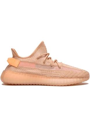 Оранжеві чоловічі текстильні кроси adidas yeezy boost 350