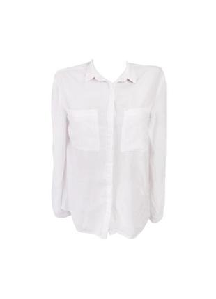 Б/в жіноча сорочка з довгим рукавом білий xs top secret
