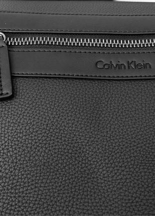 Мужская черная сумка calvin klein city messenger4 фото