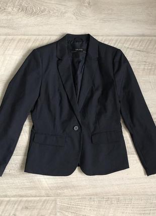 Zara пиджак новый жакет 10/42 блейзер классика1 фото