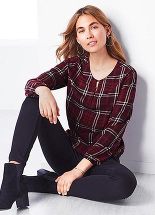 Модная легкая блуза-рубашка на резинке от tchibo (германия )