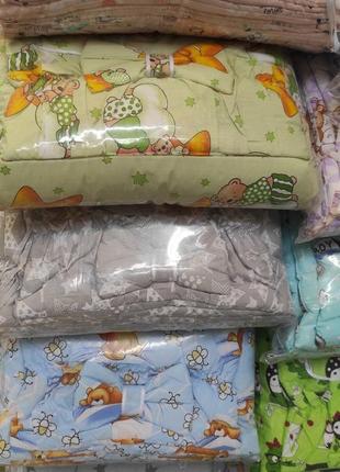 Постельный набор "эконом" бортики защита в кроватку для новорожденного4 фото