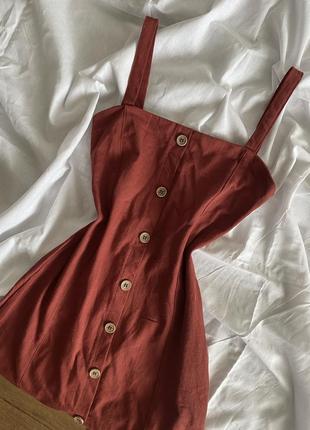 Сарафан платье платье на пуговицах zara vintage винтаж
