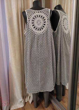 Комфортное платье 👗 большого размера италия4 фото