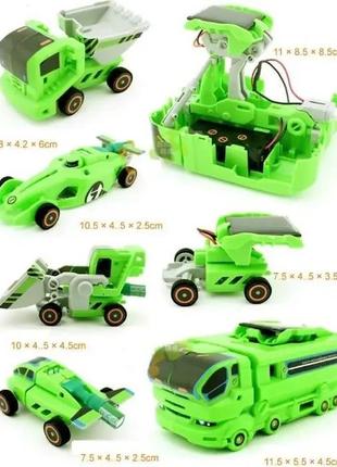 Игровой набор машинка конструктор на солнечной батарее