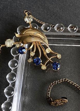 Ланцюжок з кулоном у вигляді квітки вінтаж 80-ті.