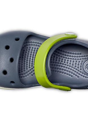 Крокс баябенд сандалі дитячі сірі crocs bayaband sandal kids charcoal8 фото