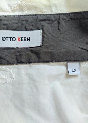 Бавовняна блуза з вишивкою, otto kern.9 фото
