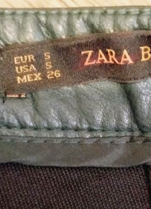 Шкіряна спідниця zara, жіноча спідниця, розпродажу,5 фото