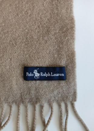 Шерстяной шарф polo ralph lauren, оригинал.3 фото