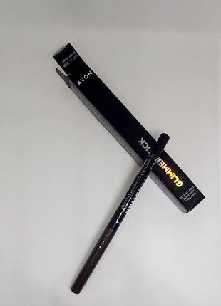 Мерехтливий олівець для очей smokey diamond ( смокі діамант) glimmerstick avon, 0,35g