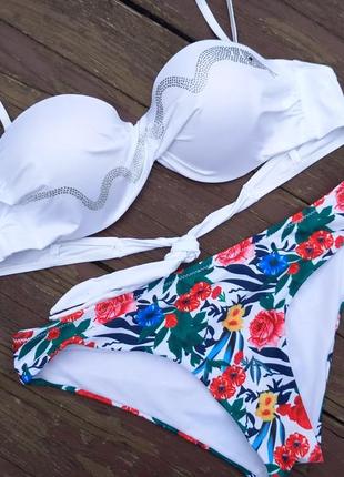 10-12 ексклюзивний розкішний роздільний купальник балконет із пушапом зі стразами, на чашку з