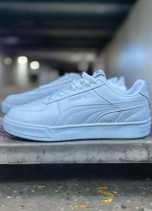 Белые мужские кроссовки, кеды puma (40-44 р)8 фото