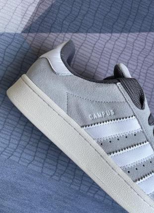 Кросівки кеди adidas campus 00s grey адідас кампус сірі замшеві5 фото