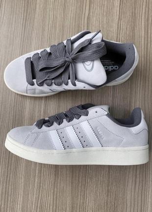 Кросівки кеди adidas campus 00s grey адідас кампус сірі замшеві9 фото