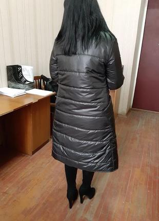 Новое пальто зимнее на синтапоне двухстороннее4 фото