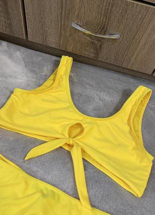Желтый купальник от missguided раздельный3 фото