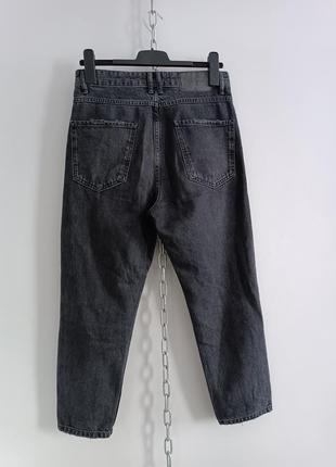 Рваные джинсы мом серого цвета pull&bear ,s/36, mex 295 фото