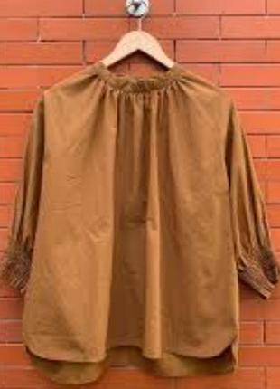 Uniglo трендова котонова блуза кофтинка топ1 фото