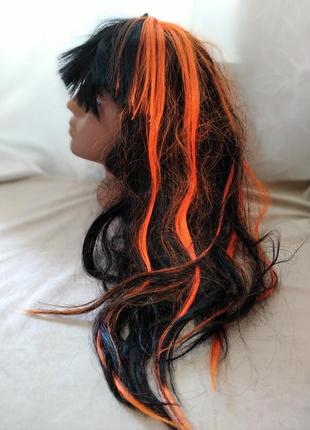 Парик на хеллоуин хелловин хеловин парик искусственный различные короткие, длинные, вьющиеся, прямые, хвостик, косички, для аниматоров, тематических вечеринок1 фото